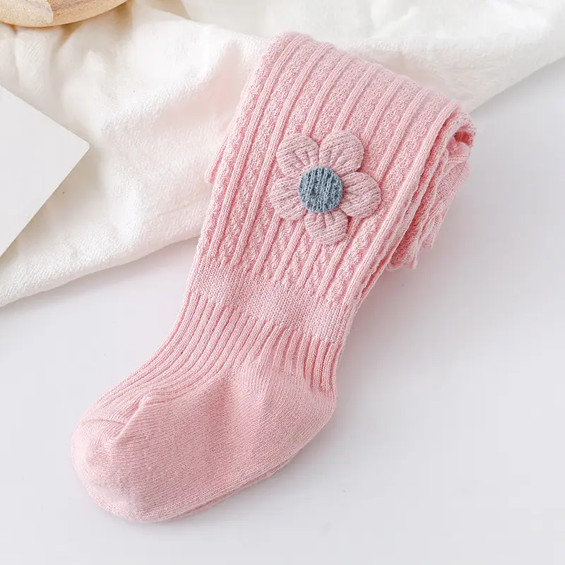 Baby Cotton Leggings Spring Fall Bunny Design Large - Image 3