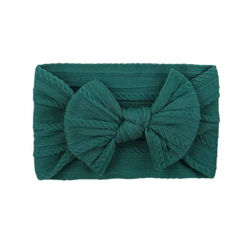 Brown Jacquard Bow Headscarf for Girls - Image 14