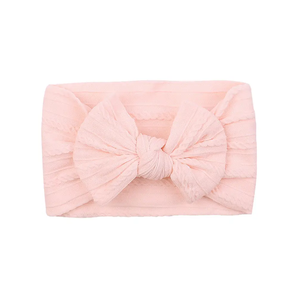 Brown Jacquard Bow Headscarf for Girls - Image 19