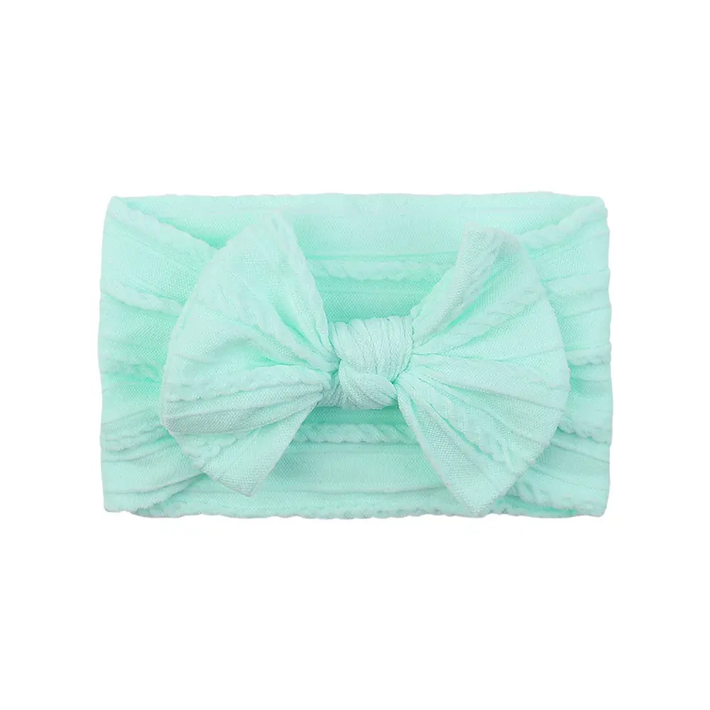 Brown Jacquard Bow Headscarf for Girls - Image 21