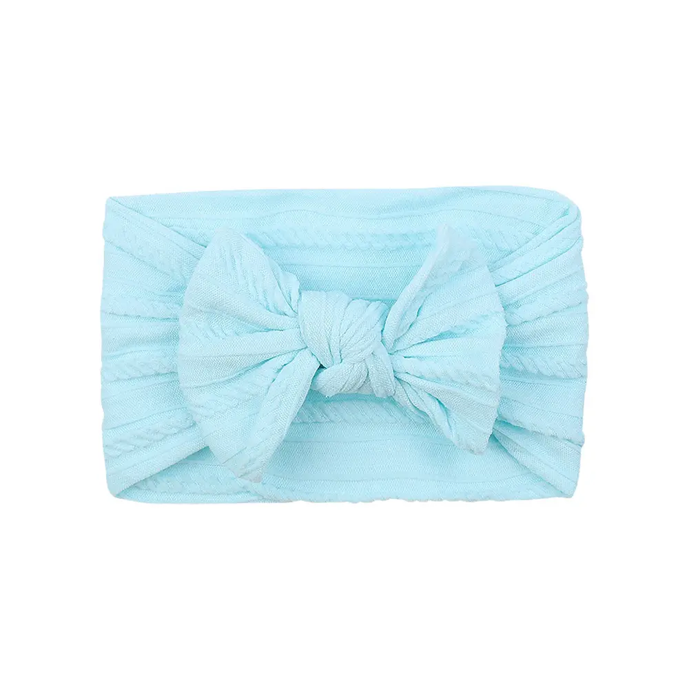 Brown Jacquard Bow Headscarf for Girls - Image 22