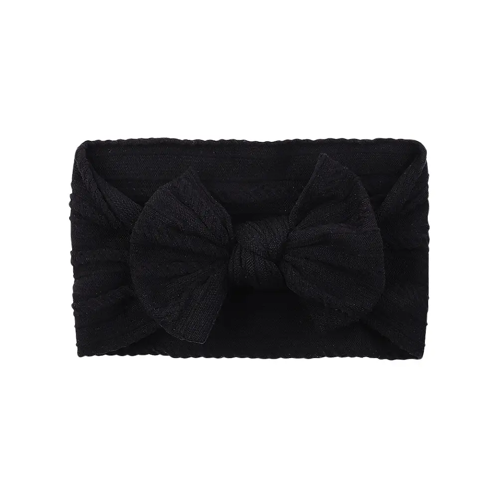 Brown Jacquard Bow Headscarf for Girls - Image 24