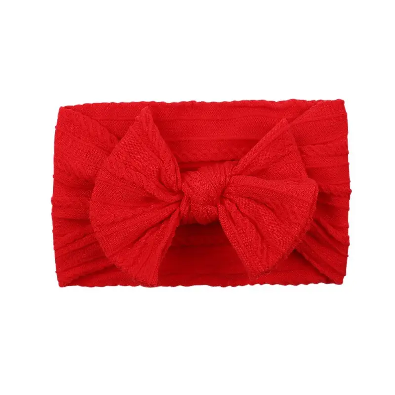 Brown Jacquard Bow Headscarf for Girls - Image 28