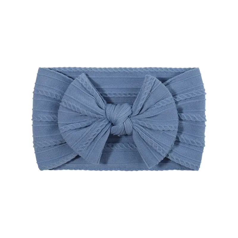 Brown Jacquard Bow Headscarf for Girls - Image 7