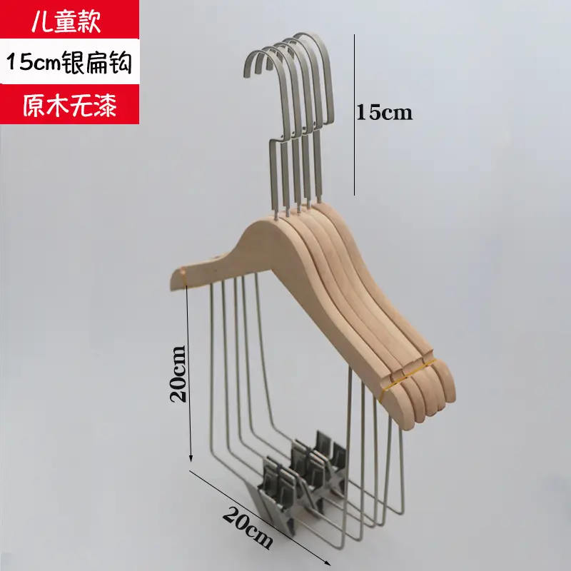 Wooden Baby Hanger 15cm Round Hook 18cm High - Image 3