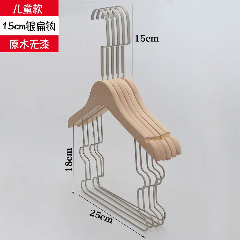 Wooden Baby Hanger 15cm Round Hook 18cm High - Image 5