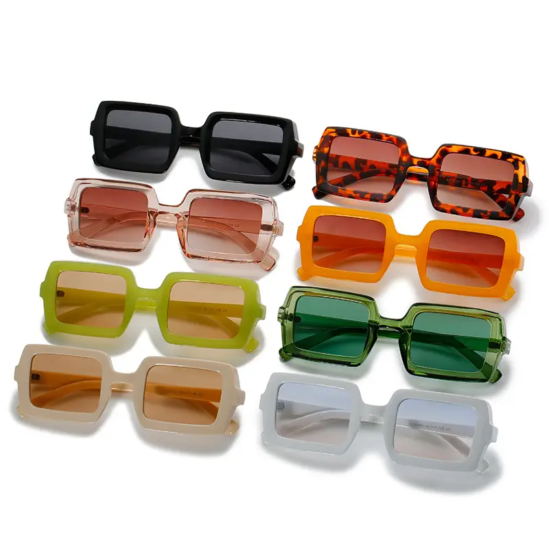 Yellow Square Sunglasses for Women 2021 - Image 12
