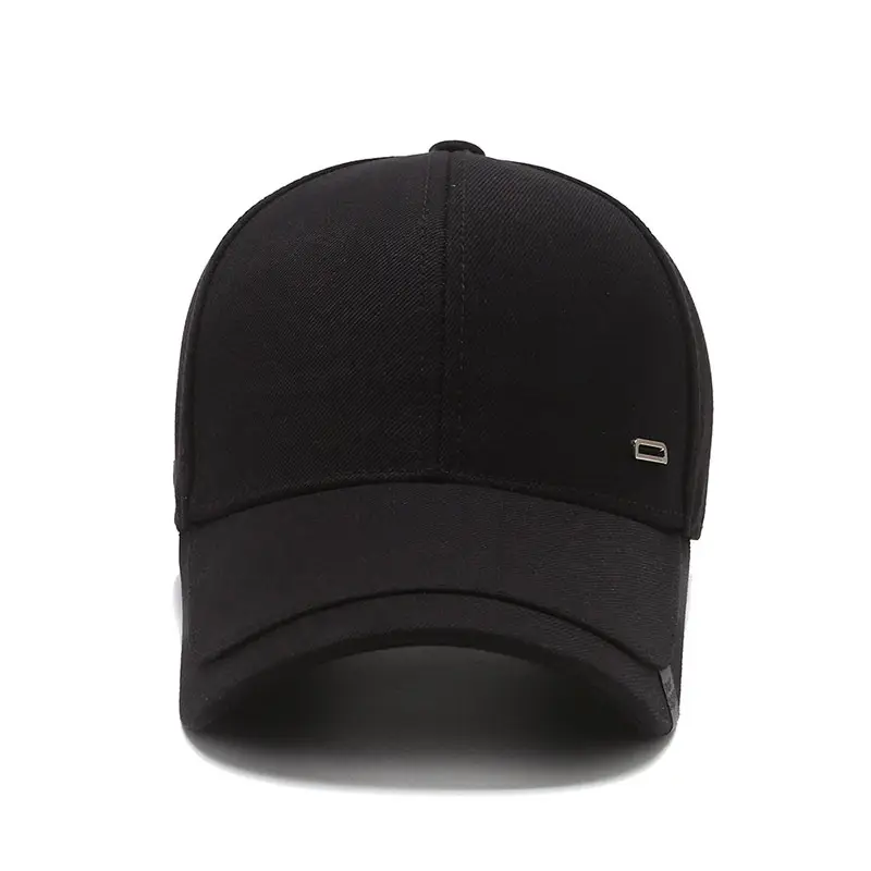 Black Korean Style Baseball Cap for Men - Image 6