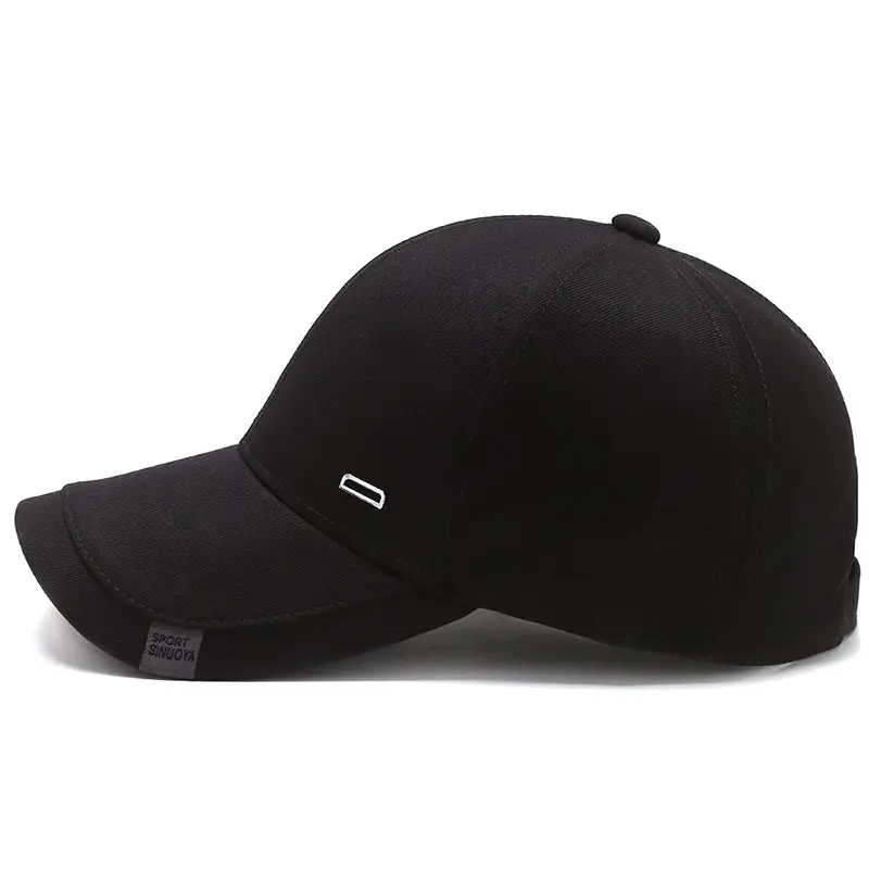 Black Korean Style Baseball Cap for Men - Image 7