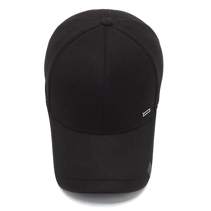 Black Korean Style Baseball Cap for Men - Image 8