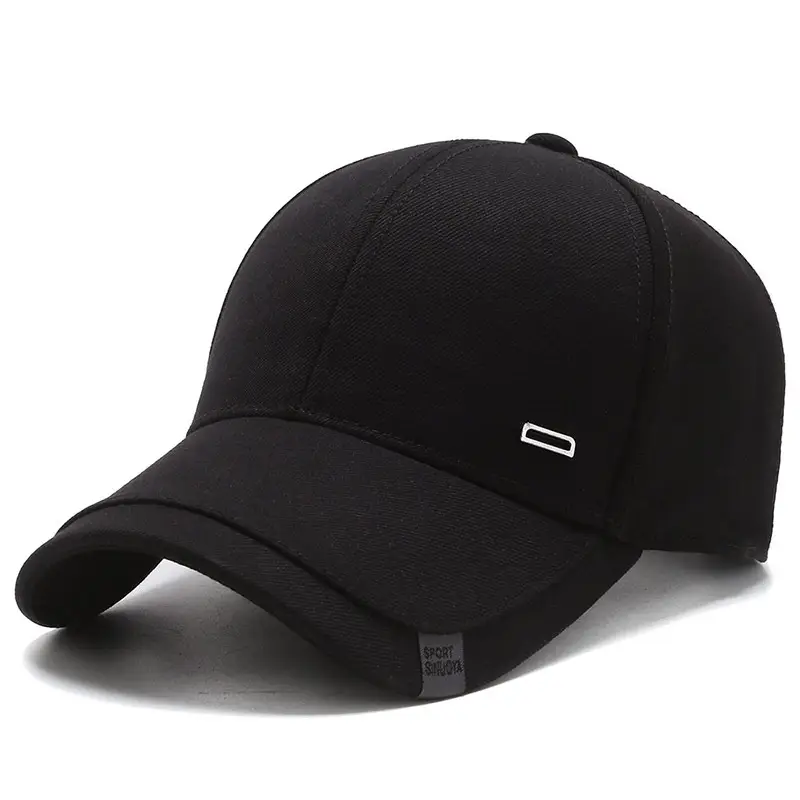 Black Korean Style Baseball Cap for Men - Image 3