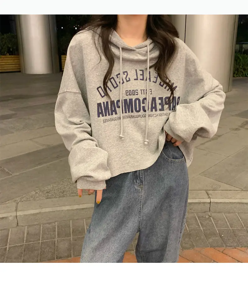 Women White Cotton Hoodie with "We Are Not Going" Print — feature 4