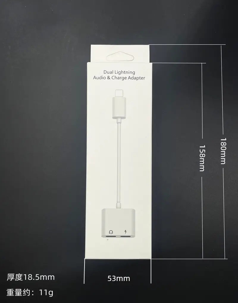 Two-In-One iPhone Headphone Adapter 3.5mm to Lightning — feature 14