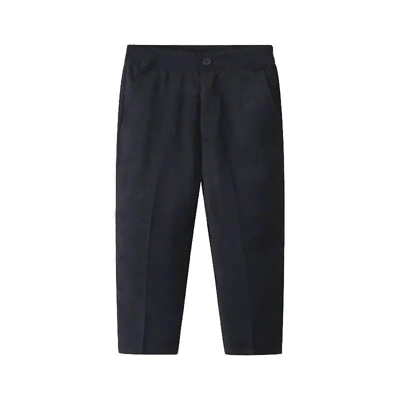 Children's Black Trousers with White Shirt Badge Suit - Image 5
