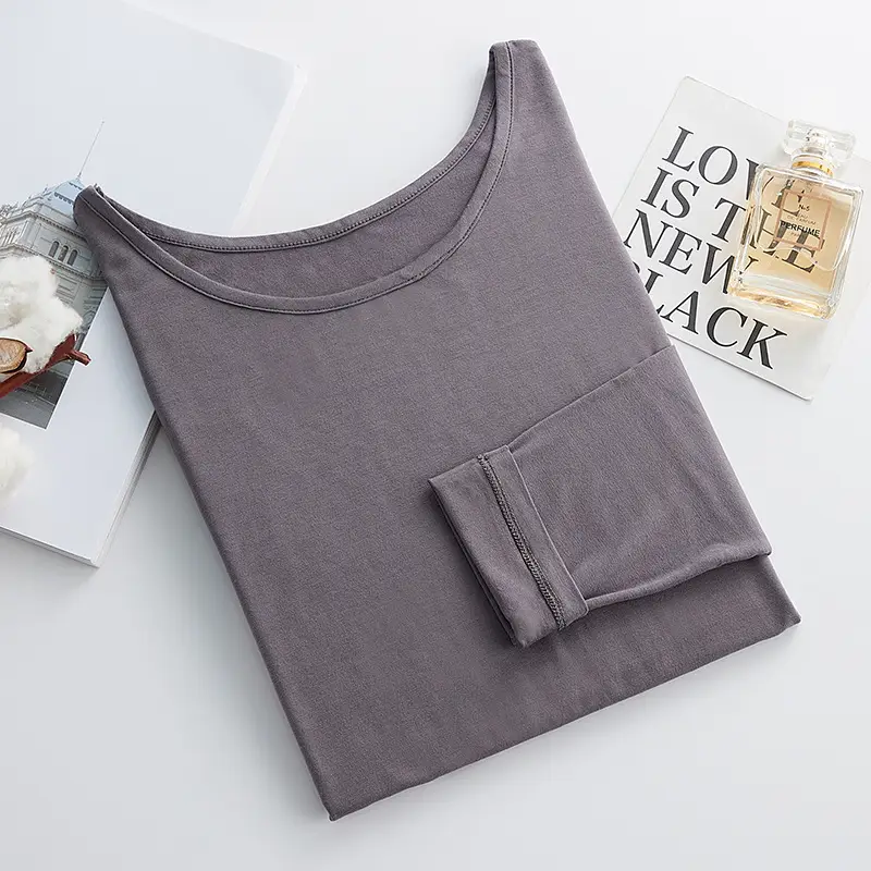 Women's Black Modal Crewneck T-Shirt Large - Image 3