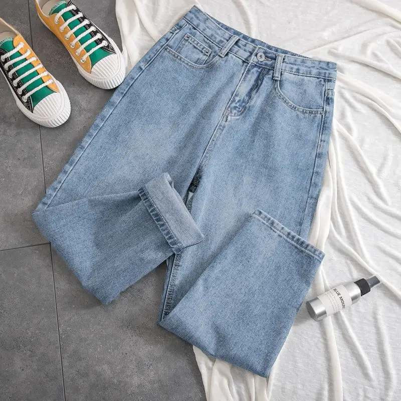 Women's Light Blue Slim Fit Jeans Spring Autumn New Salt - Image 9
