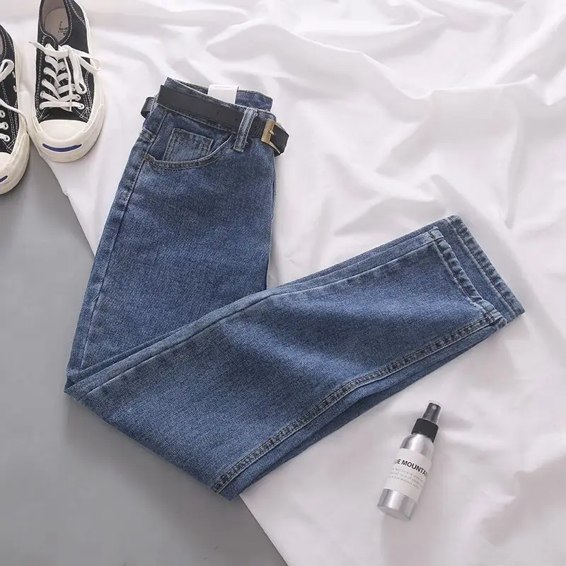 Women's Light Blue Slim Fit Jeans Spring Autumn New Salt - Image 3