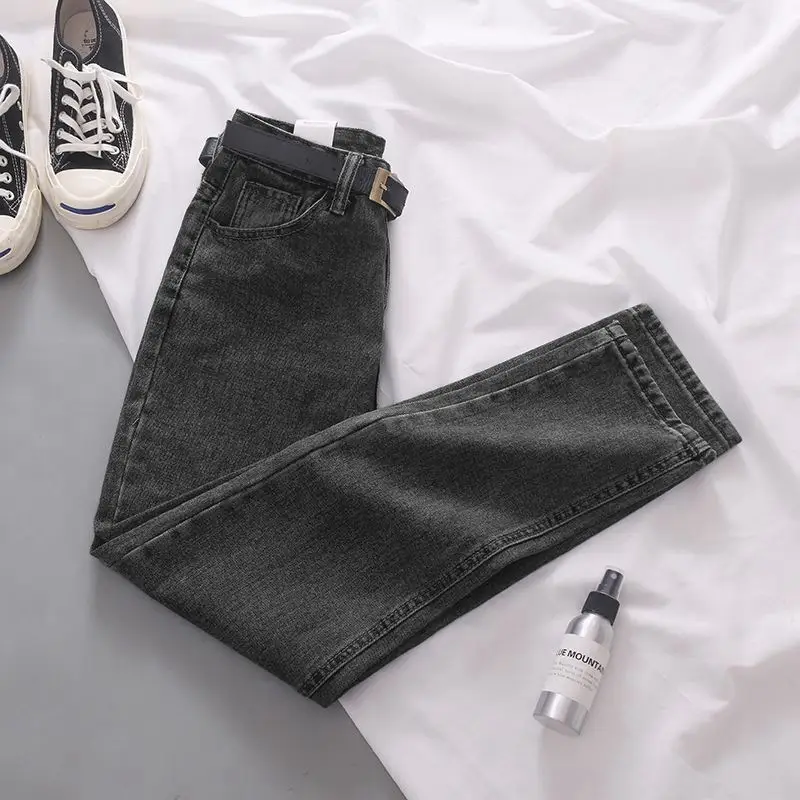 Women's Light Blue Slim Fit Jeans Spring Autumn New Salt - Image 4