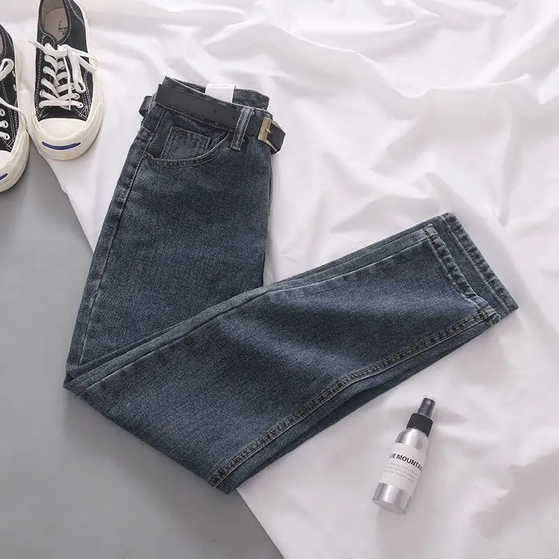 Women's Light Blue Slim Fit Jeans Spring Autumn New Salt - Image 5