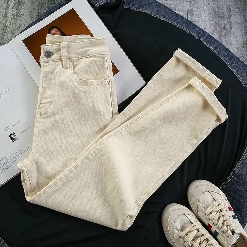 Women's Light Blue Slim Fit Jeans Spring Autumn New Salt - Image 6