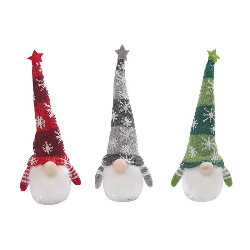 Knitted Snow Gnome Christmas Decorator Small - Image 8