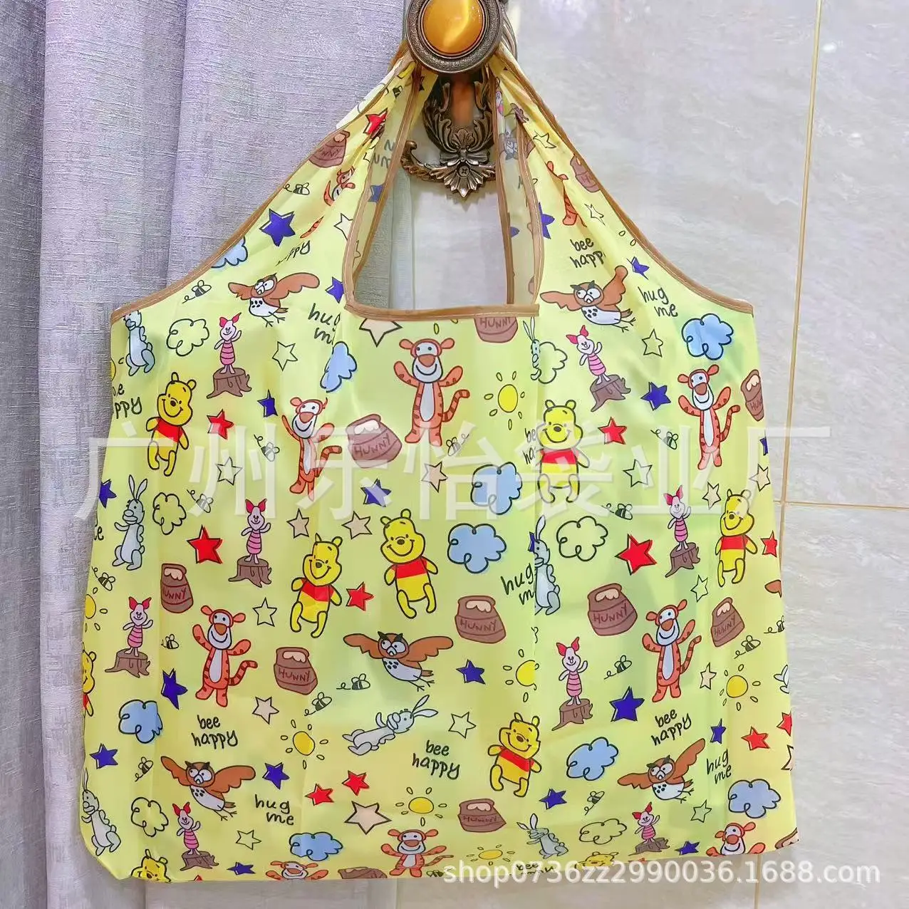 Factory Direct Cartoon Polyester Large Two-in-One Shopping Bag - Image 101