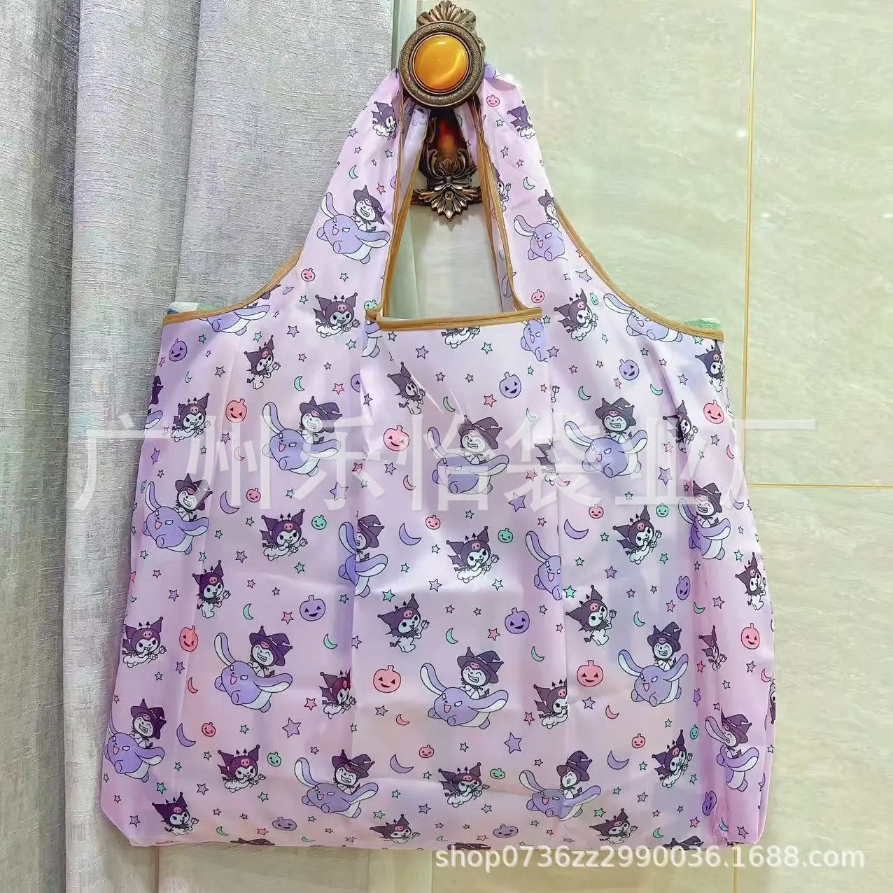 Factory Direct Cartoon Polyester Large Two-in-One Shopping Bag - Image 103