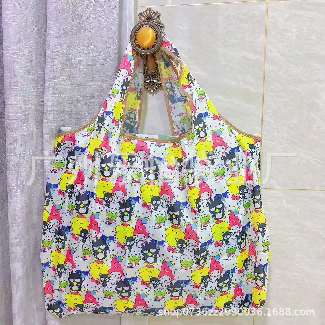 Factory Direct Cartoon Polyester Large Two-in-One Shopping Bag - Image 108