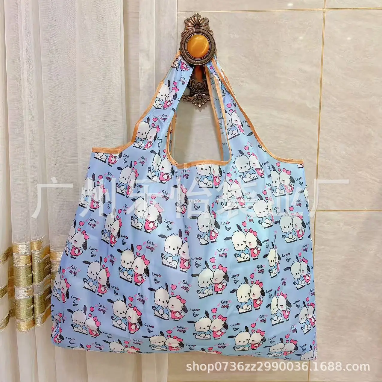 Factory Direct Cartoon Polyester Large Two-in-One Shopping Bag - Image 109