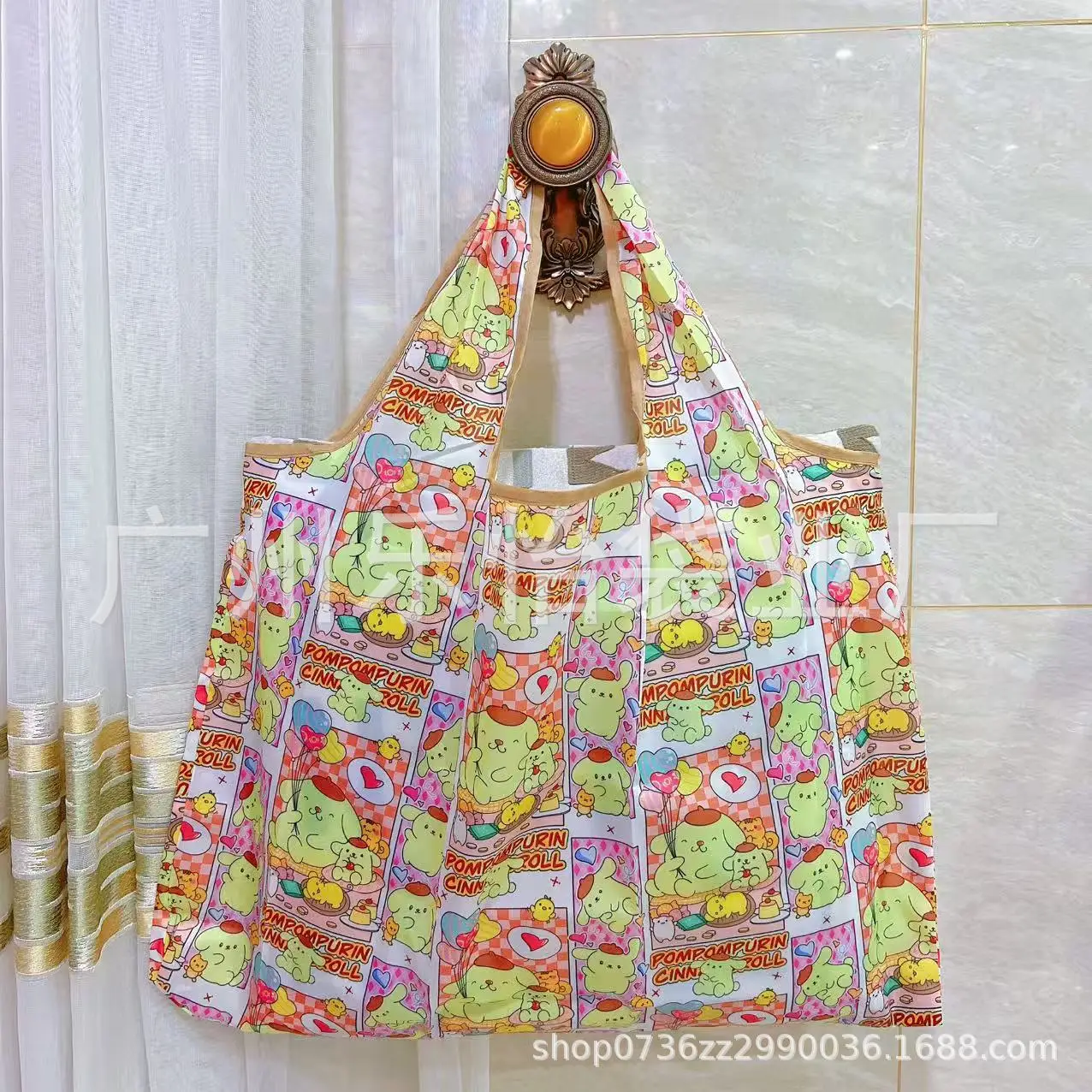 Factory Direct Cartoon Polyester Large Two-in-One Shopping Bag - Image 110