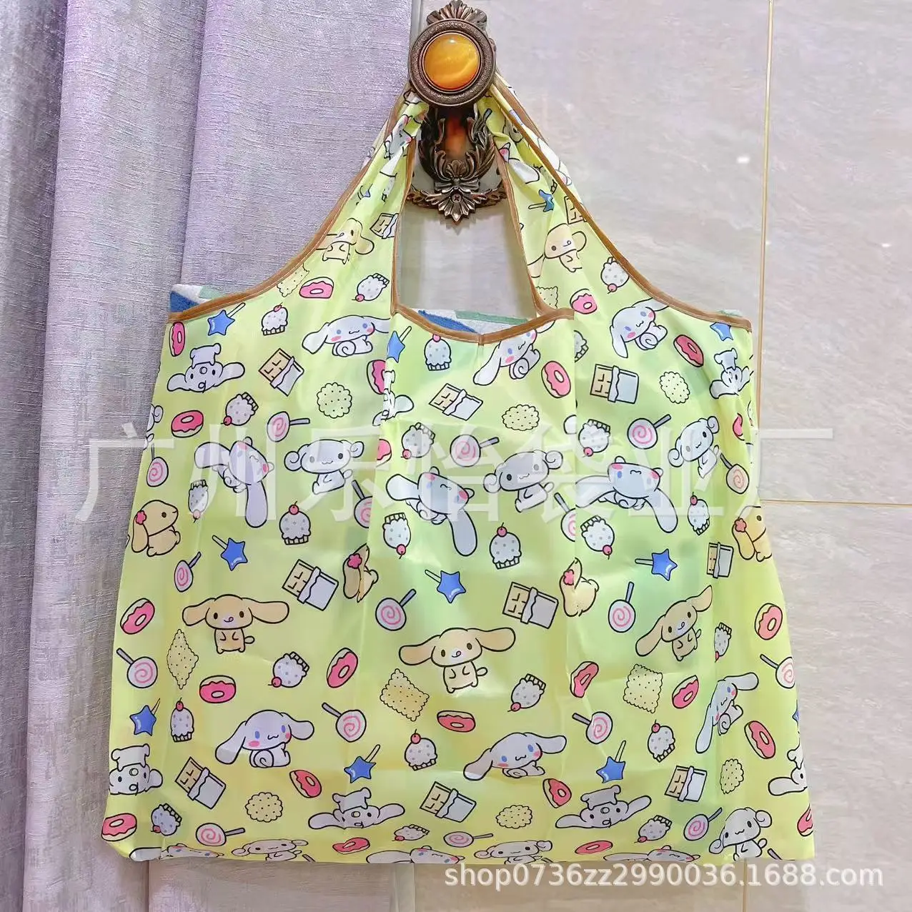 Factory Direct Cartoon Polyester Large Two-in-One Shopping Bag - Image 111