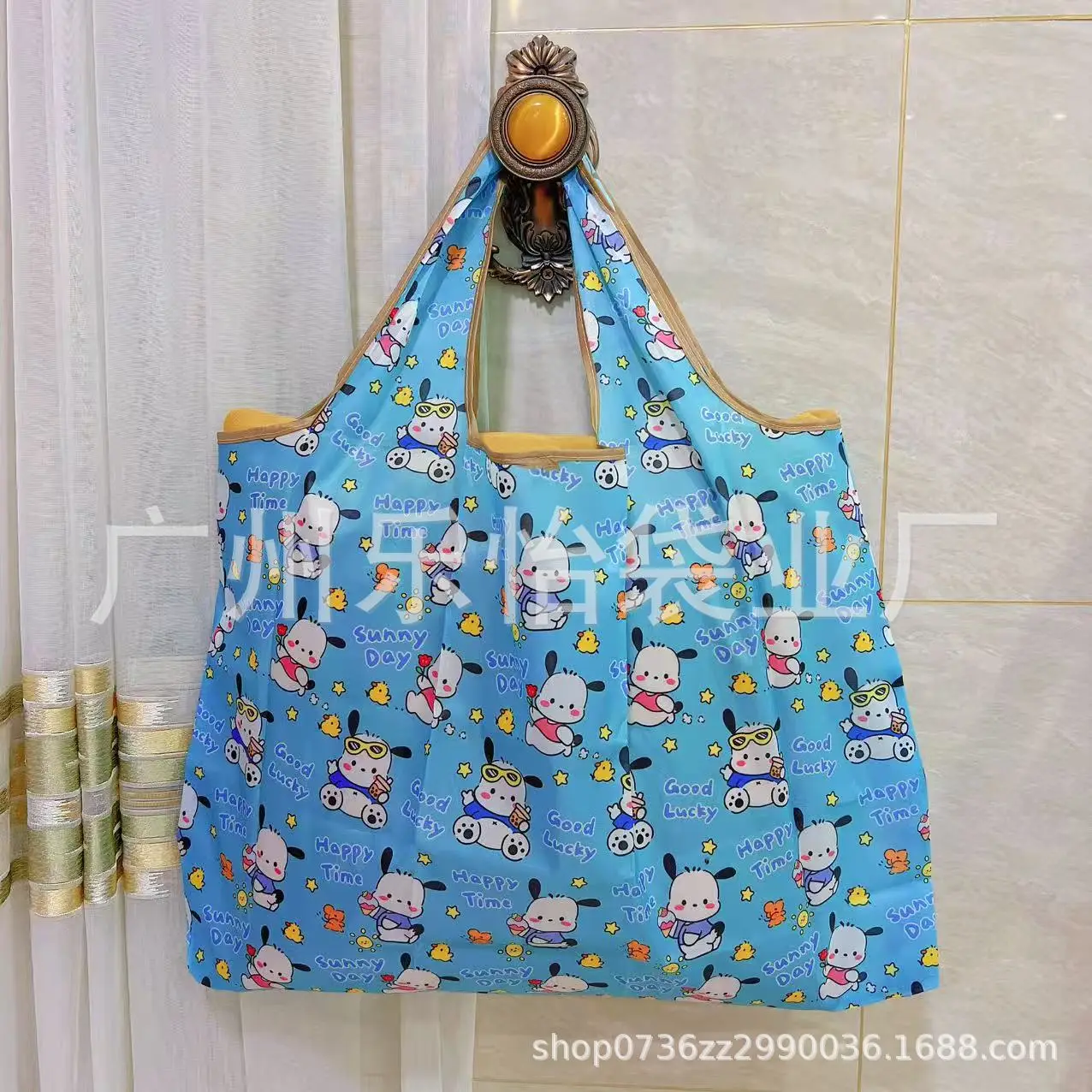 Factory Direct Cartoon Polyester Large Two-in-One Shopping Bag - Image 112