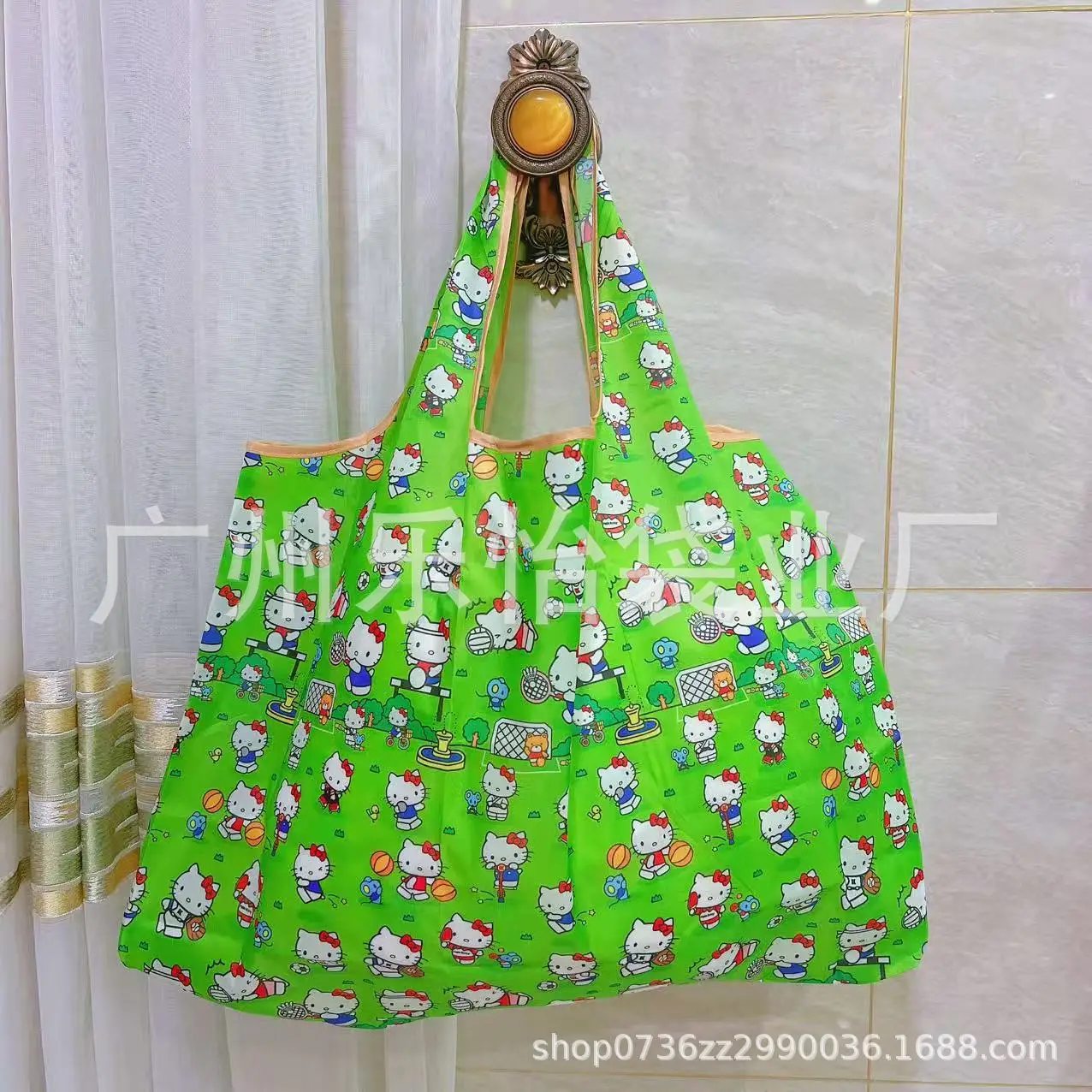 Factory Direct Cartoon Polyester Large Two-in-One Shopping Bag - Image 118