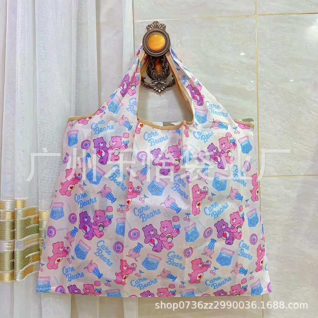 Factory Direct Cartoon Polyester Large Two-in-One Shopping Bag - Image 120