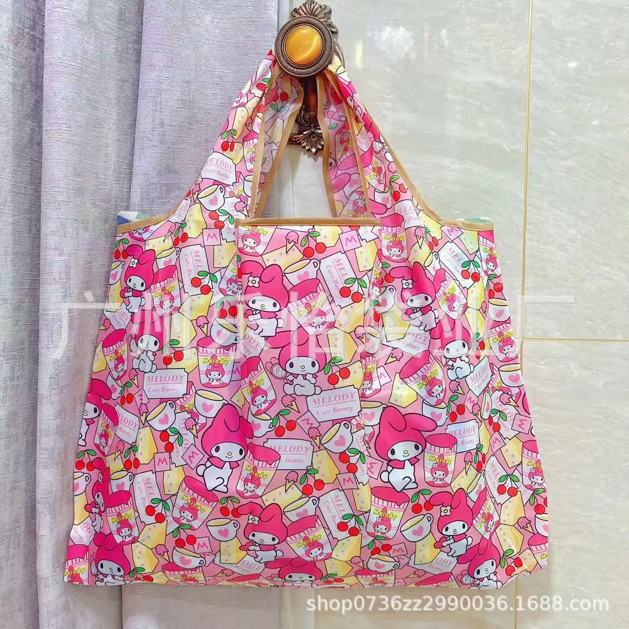 Factory Direct Cartoon Polyester Large Two-in-One Shopping Bag - Image 121