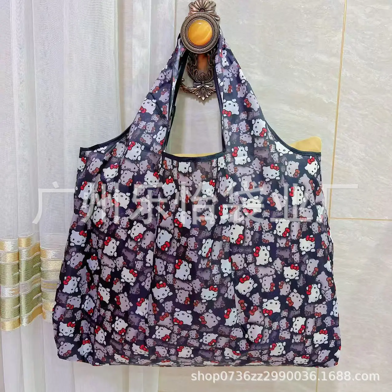 Factory Direct Cartoon Polyester Large Two-in-One Shopping Bag - Image 122