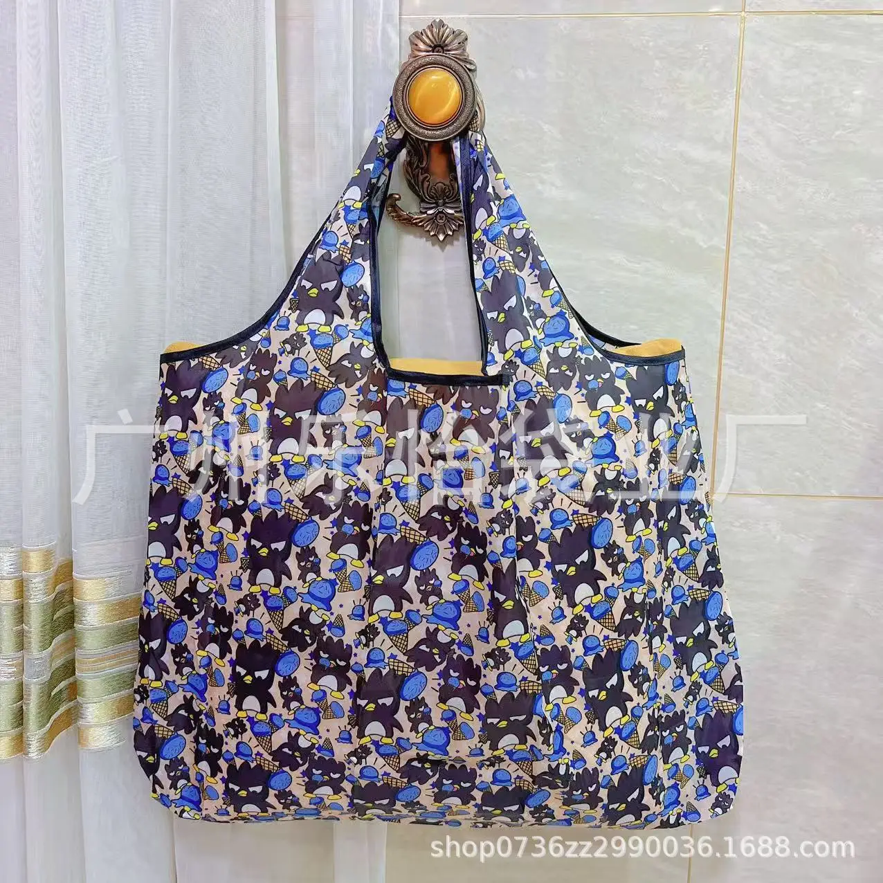 Factory Direct Cartoon Polyester Large Two-in-One Shopping Bag - Image 128