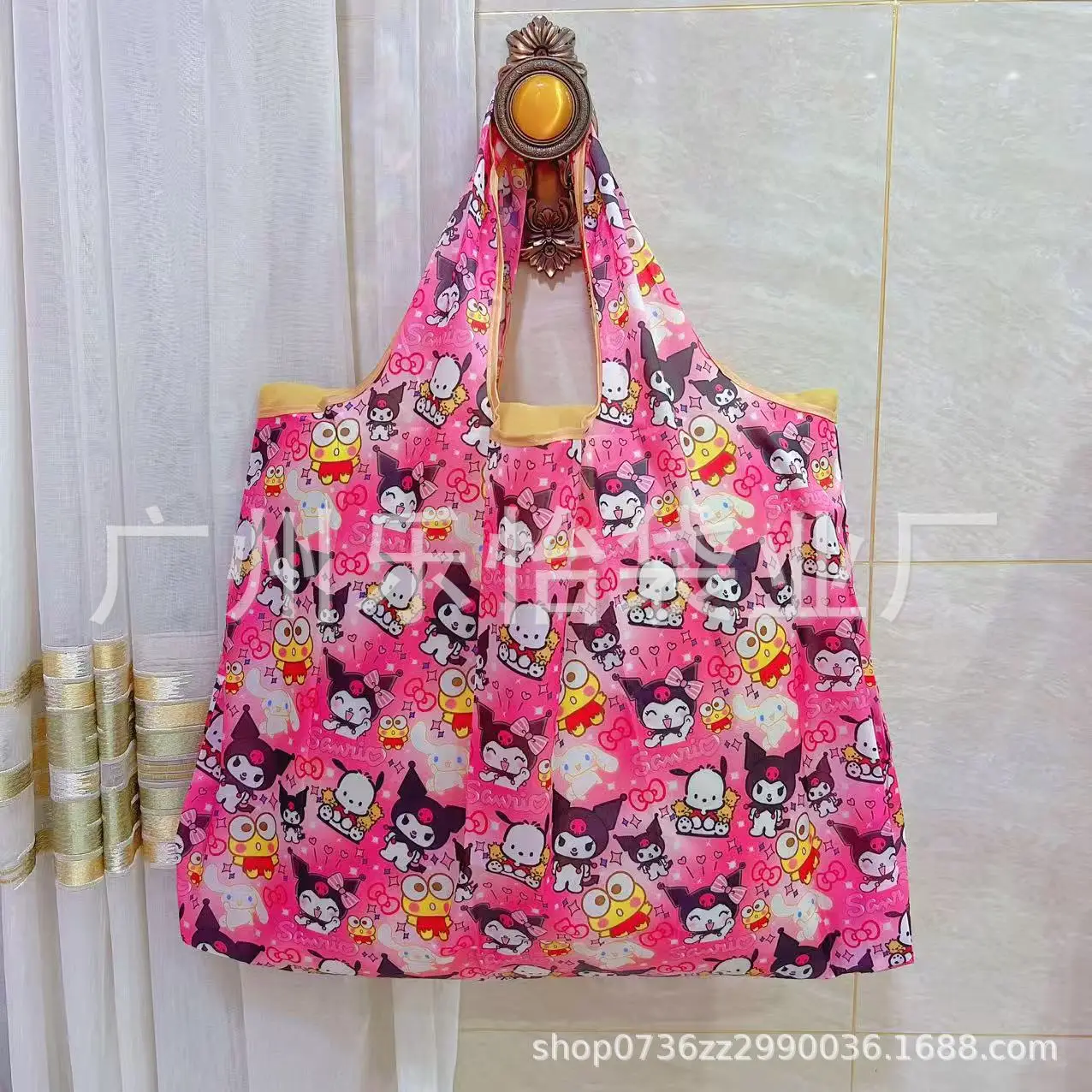 Factory Direct Cartoon Polyester Large Two-in-One Shopping Bag - Image 131