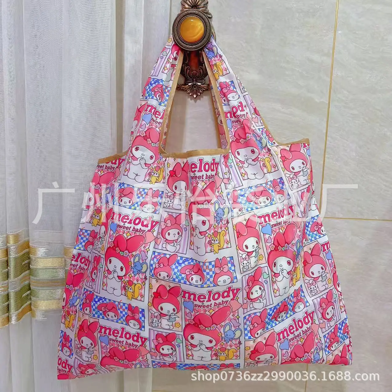 Factory Direct Cartoon Polyester Large Two-in-One Shopping Bag - Image 132