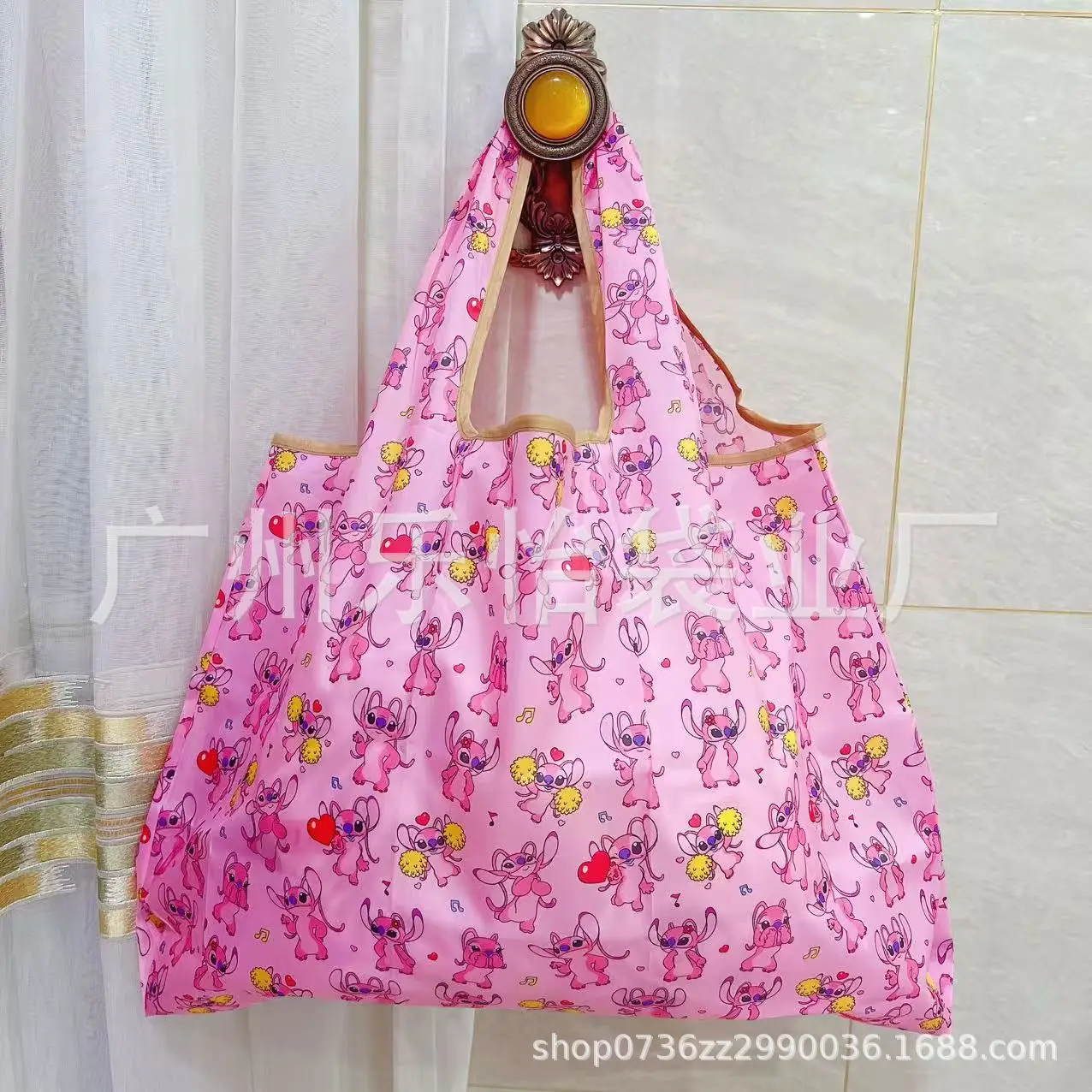 Factory Direct Cartoon Polyester Large Two-in-One Shopping Bag - Image 136