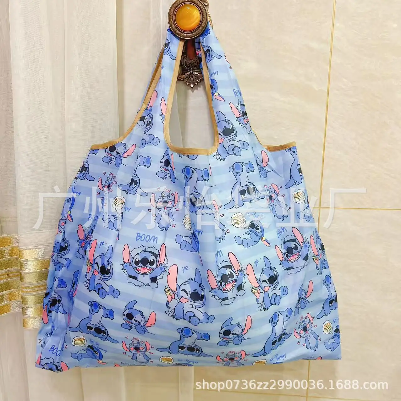 Factory Direct Cartoon Polyester Large Two-in-One Shopping Bag - Image 137