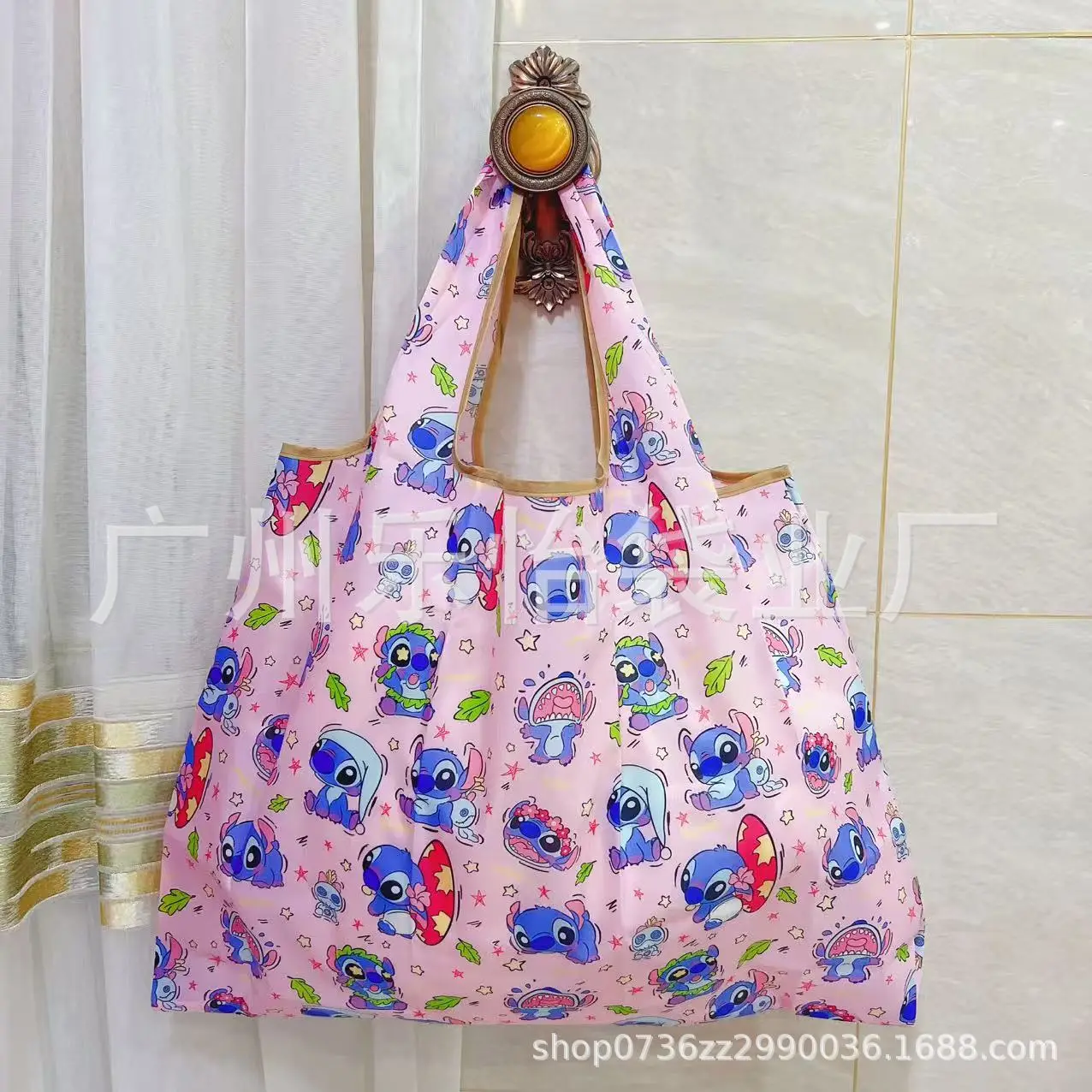 Factory Direct Cartoon Polyester Large Two-in-One Shopping Bag - Image 138