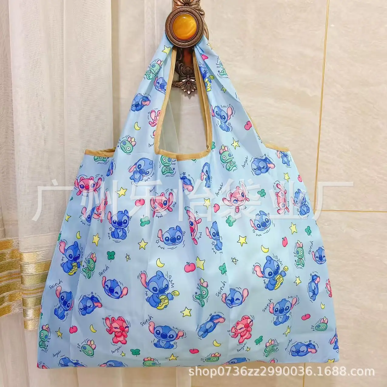 Factory Direct Cartoon Polyester Large Two-in-One Shopping Bag - Image 139