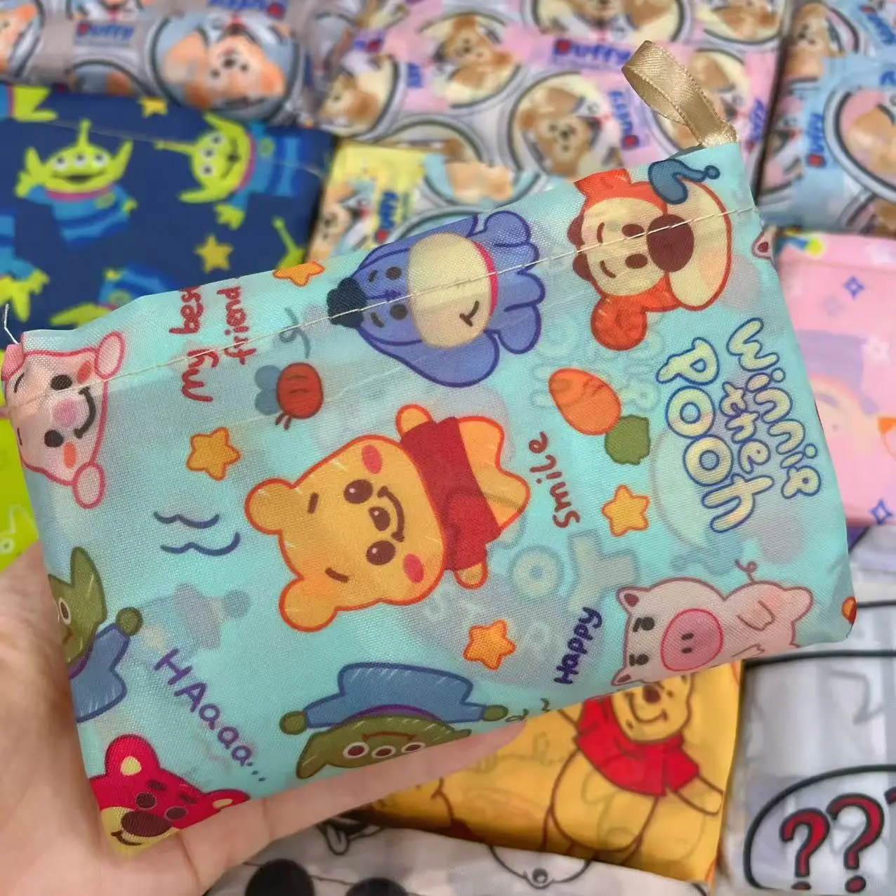 Factory Direct Cartoon Polyester Large Two-in-One Shopping Bag - Image 140