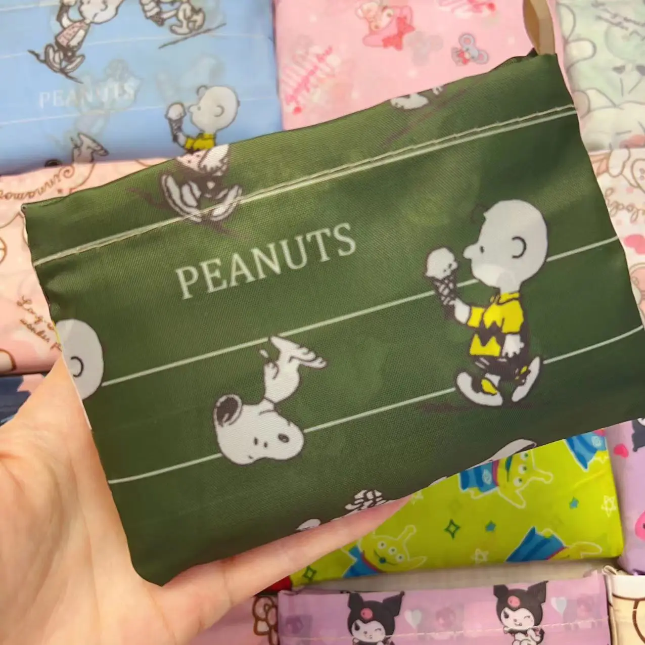 Factory Direct Cartoon Polyester Large Two-in-One Shopping Bag - Image 153