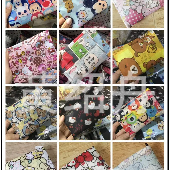 Factory Direct Cartoon Polyester Large Two-in-One Shopping Bag - Image 30