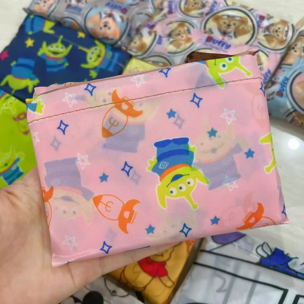 Factory Direct Cartoon Polyester Large Two-in-One Shopping Bag - Image 31