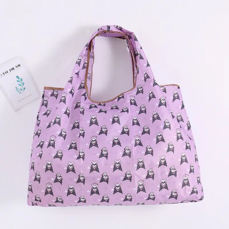Factory Direct Cartoon Polyester Large Two-in-One Shopping Bag - Image 44