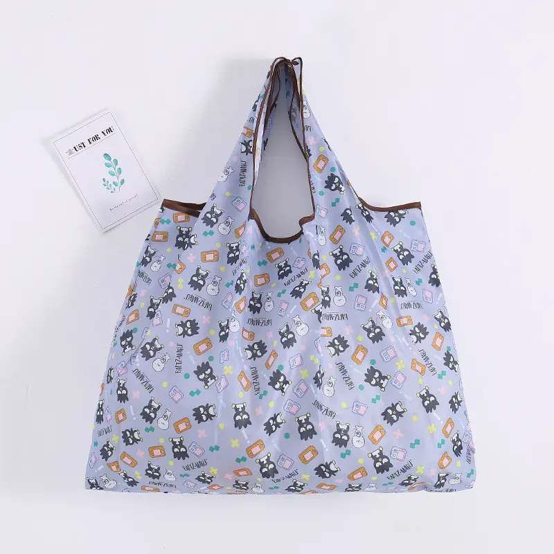 Factory Direct Cartoon Polyester Large Two-in-One Shopping Bag - Image 45