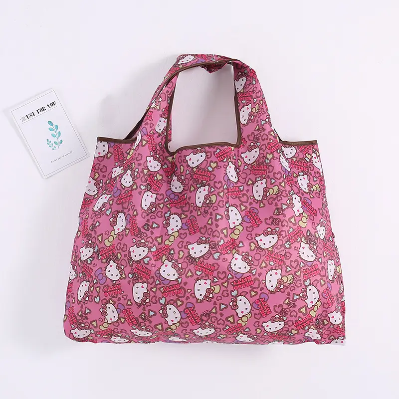 Factory Direct Cartoon Polyester Large Two-in-One Shopping Bag - Image 51